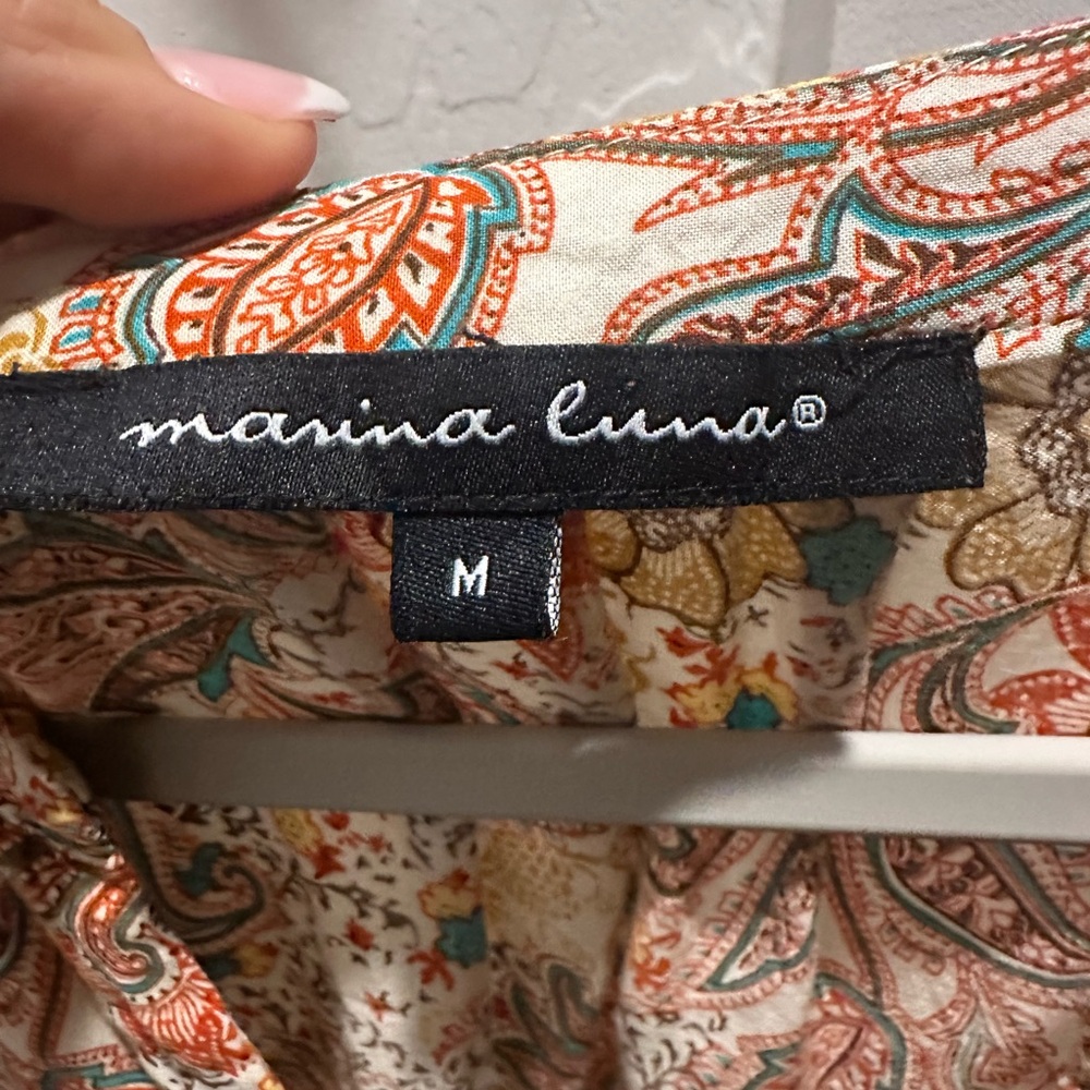 2 for $20
Marina Luna Multicolor Paisley Tank Top - Picture 2 of 8